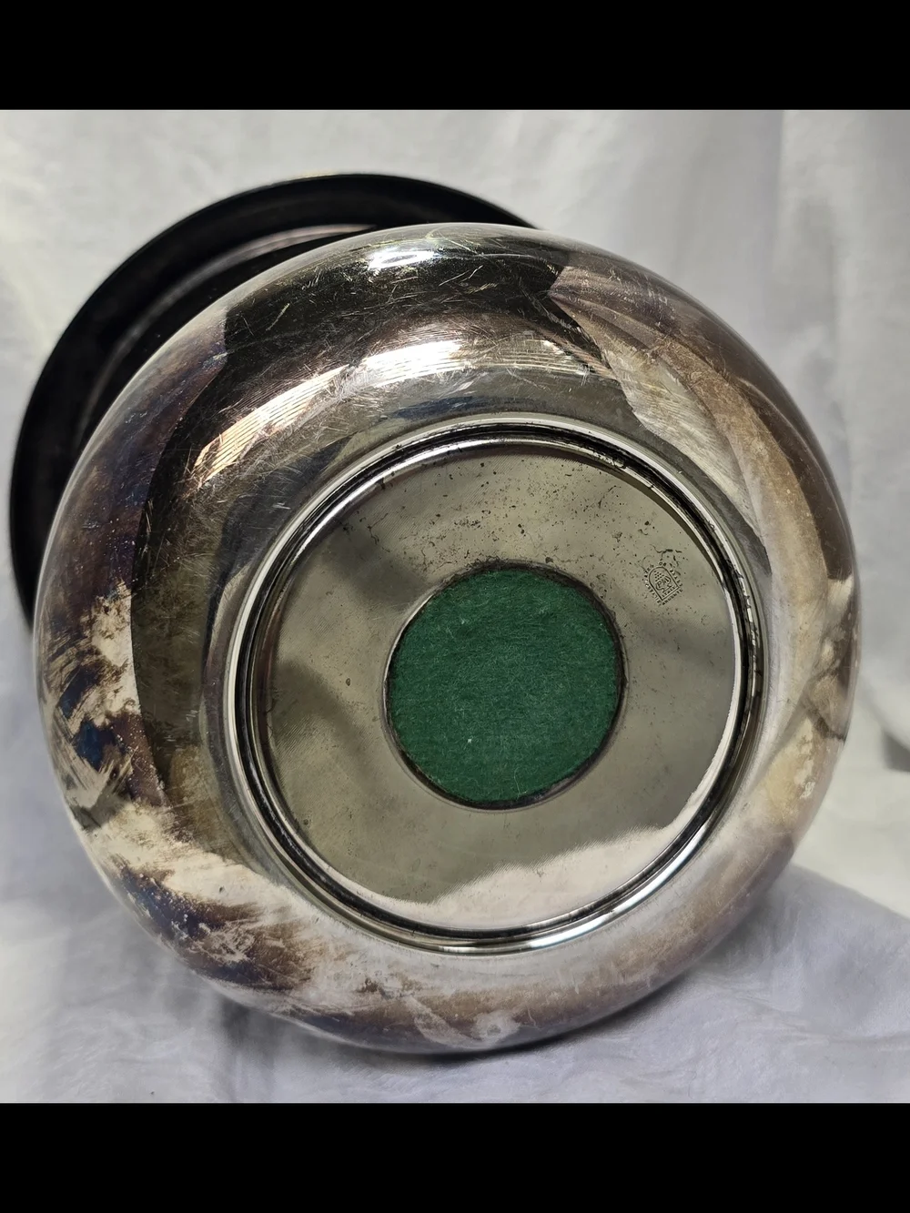 Vtg Italian Ice Bucket (Silver Plate on Brass)